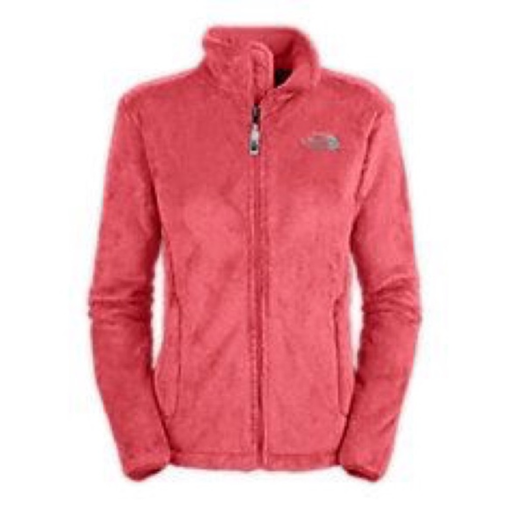 Pink fleece North Face sweater